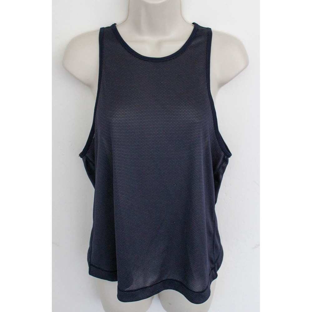 Lululemon Mesh Athletic Tank Top Womens XS ? Blue Pullover Sleeveless Running